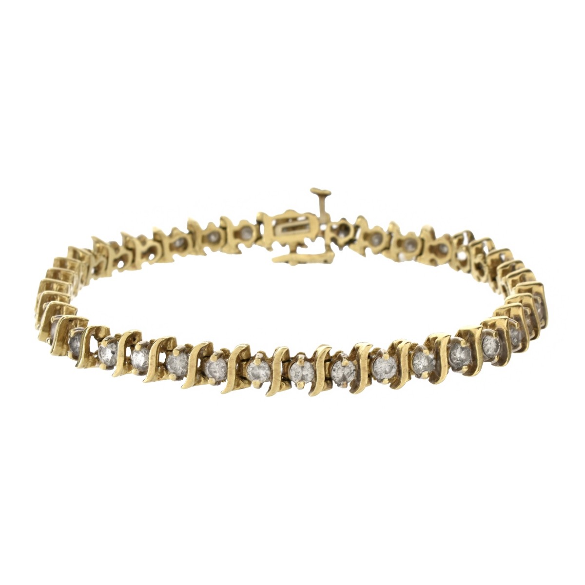 Diamond and 14K Bracelet