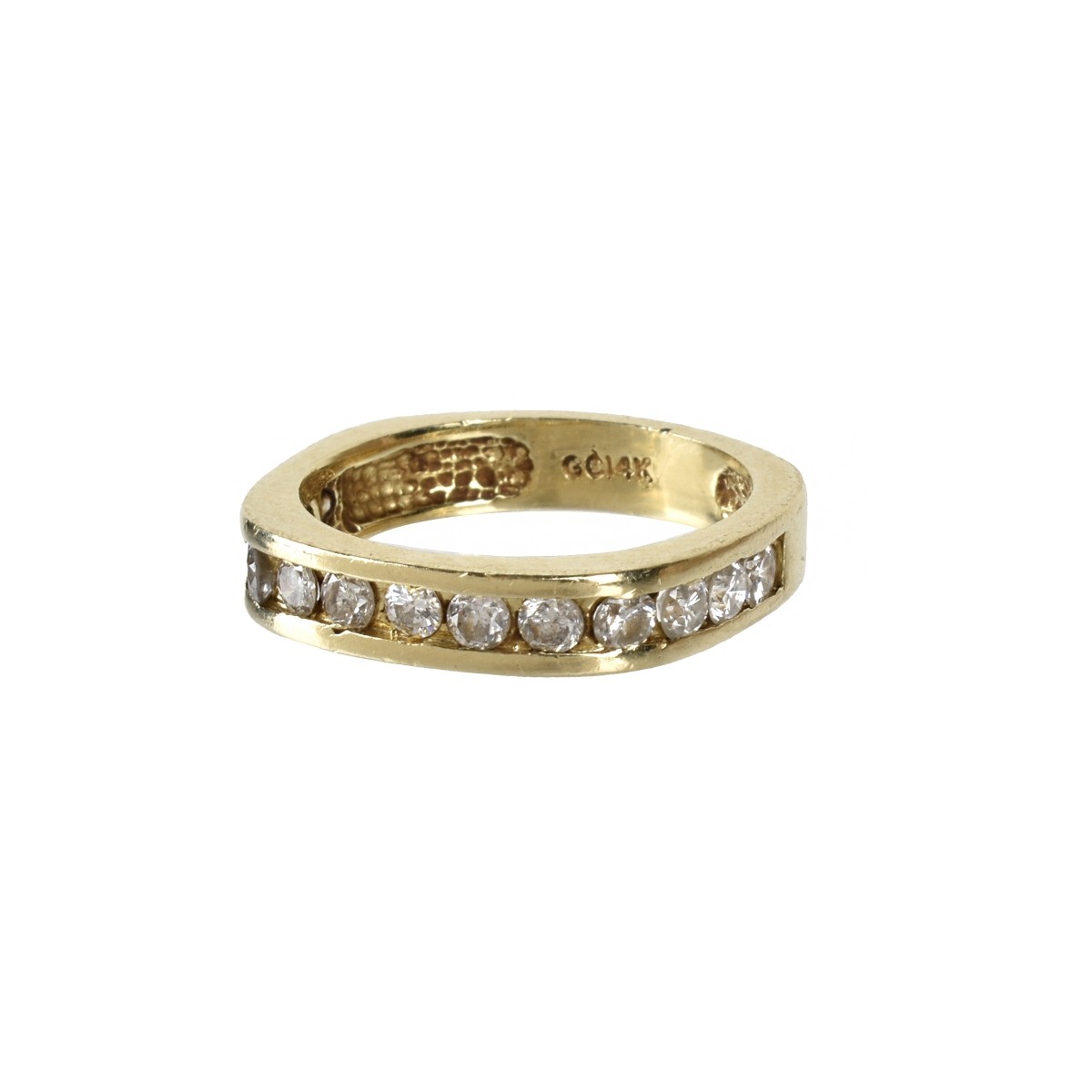 Diamond and 14K Band