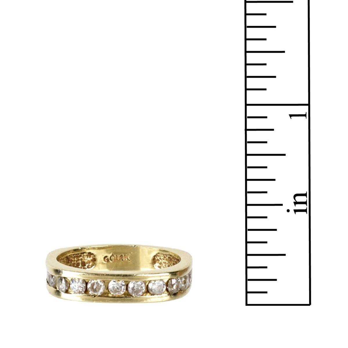 Diamond and 14K Band