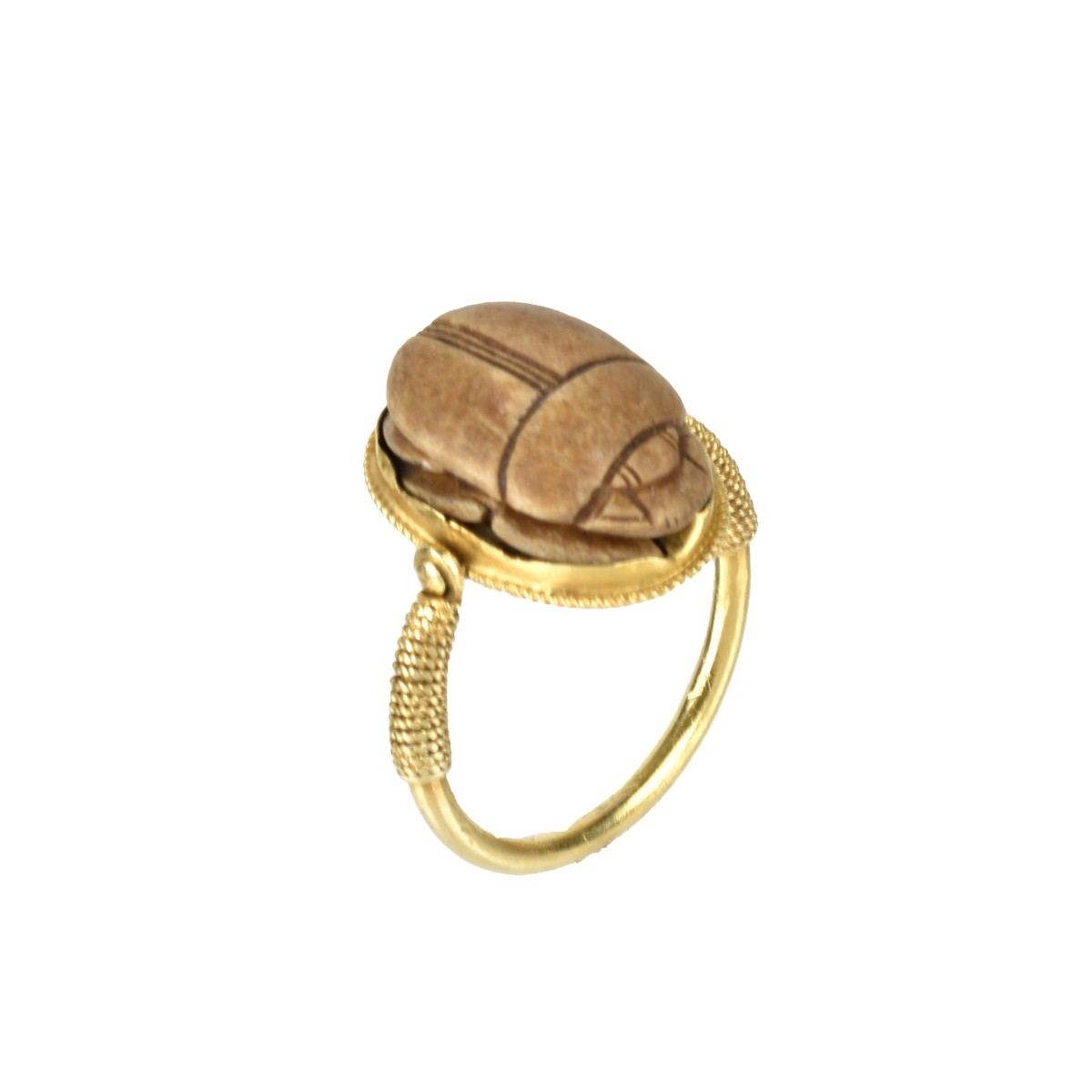18K Scarab Ring