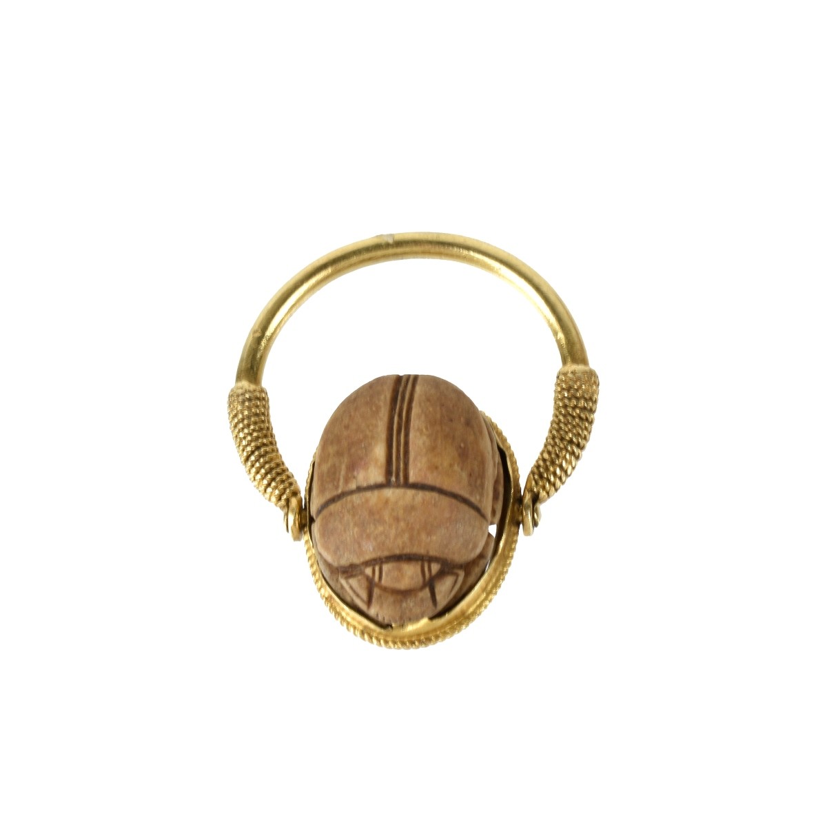 18K Scarab Ring