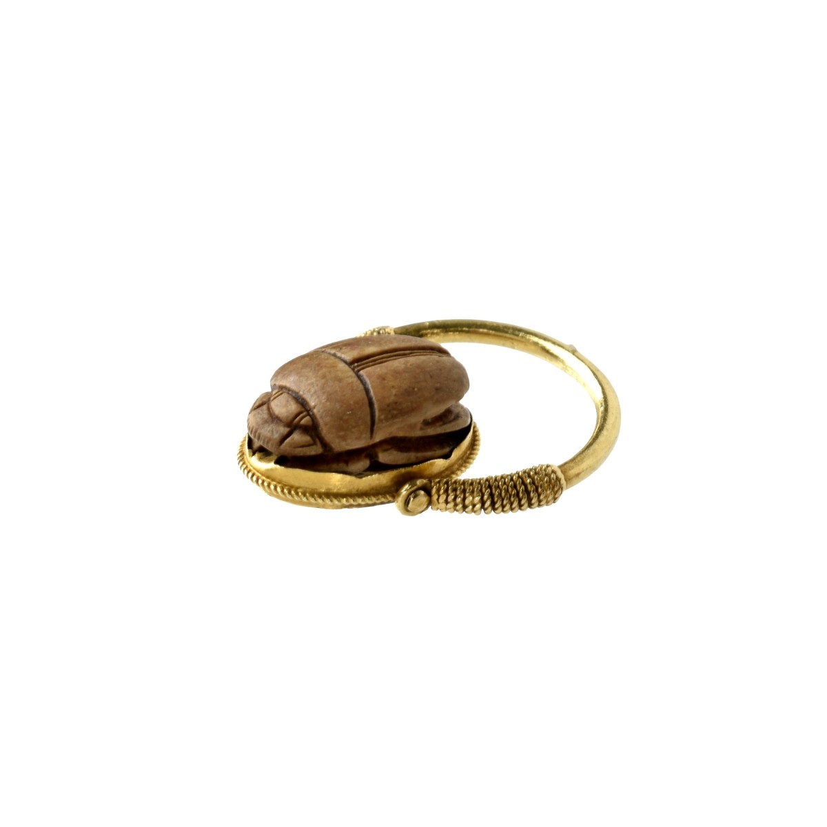 18K Scarab Ring