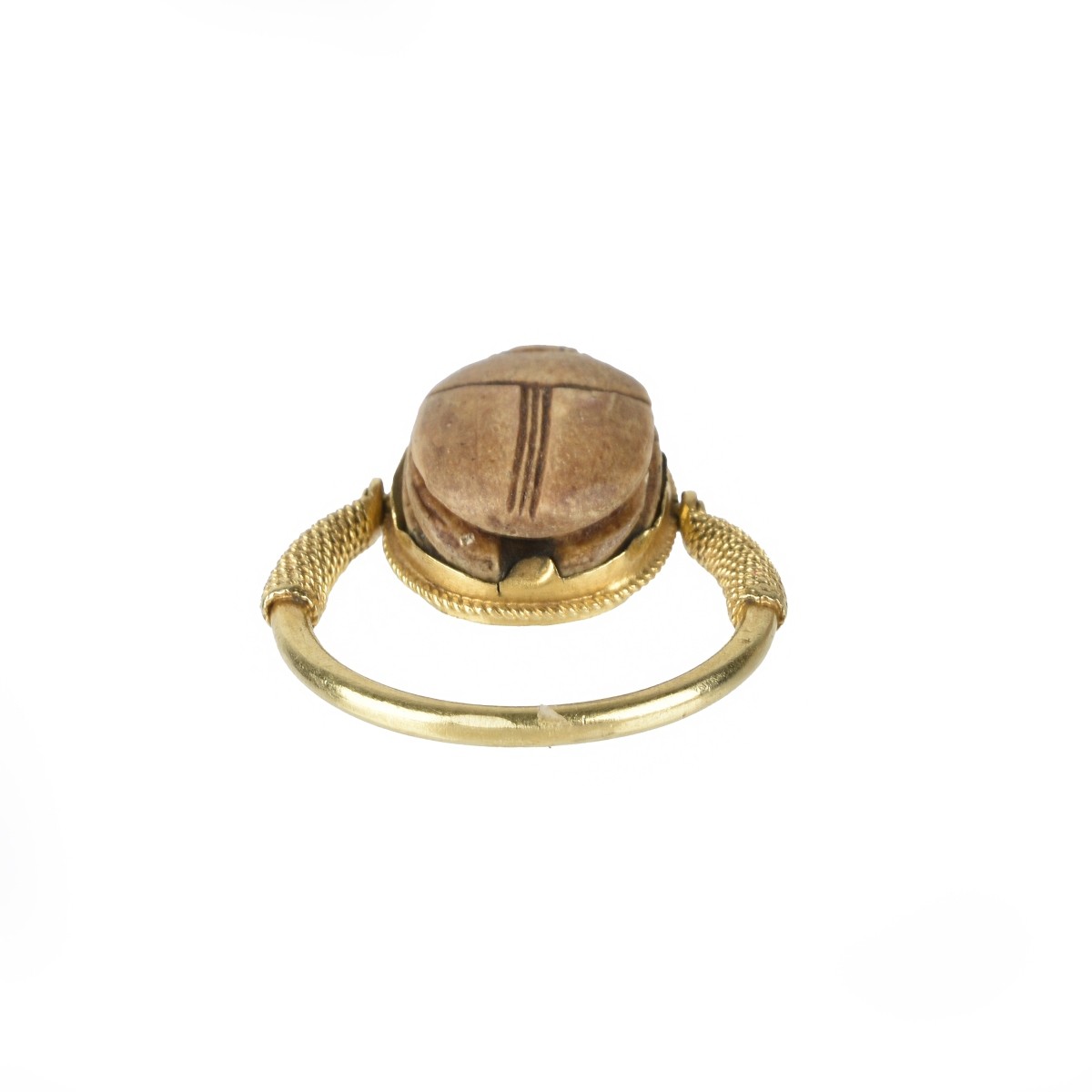 18K Scarab Ring