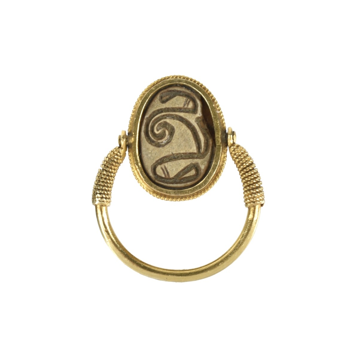 18K Scarab Ring