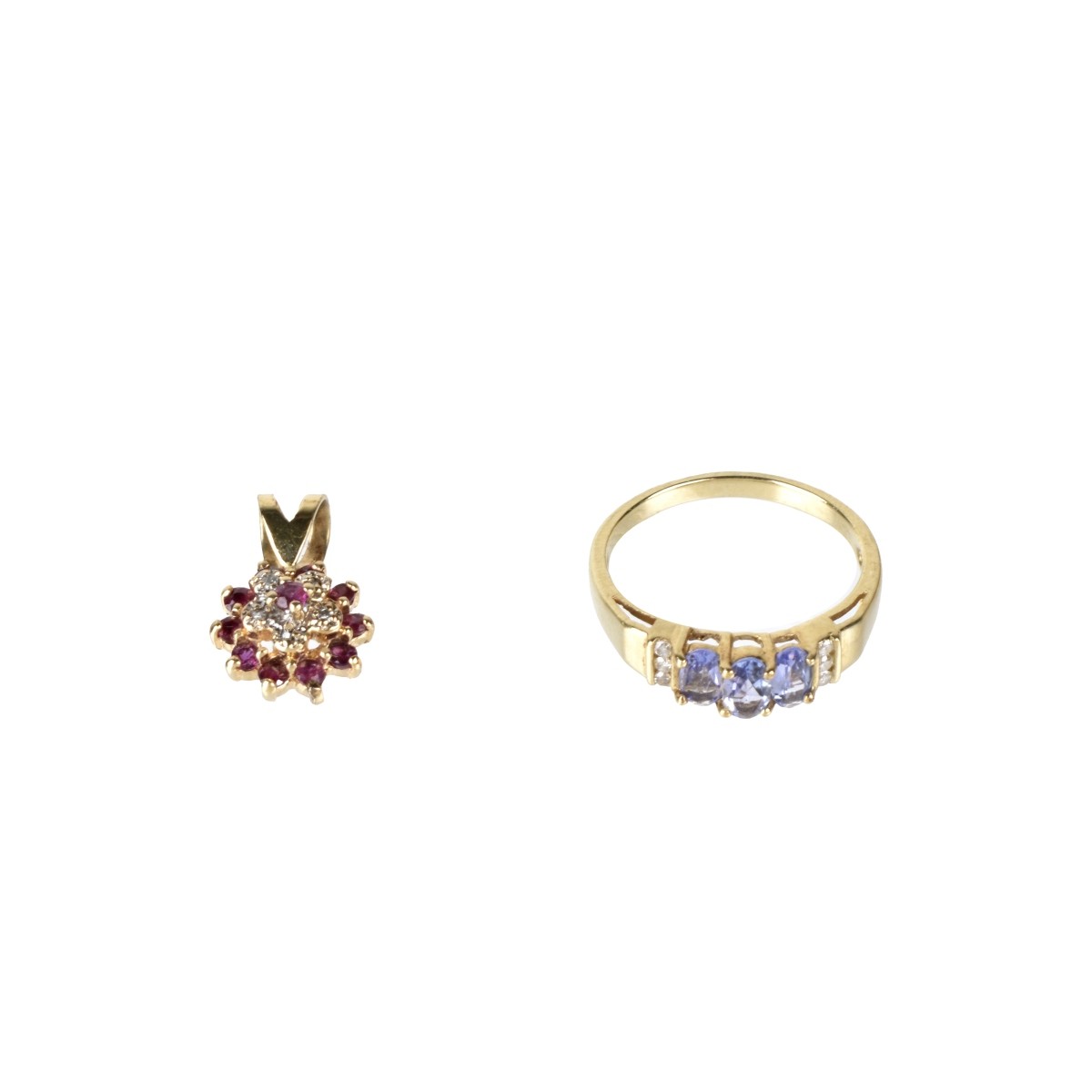 14K Ring and Pendant