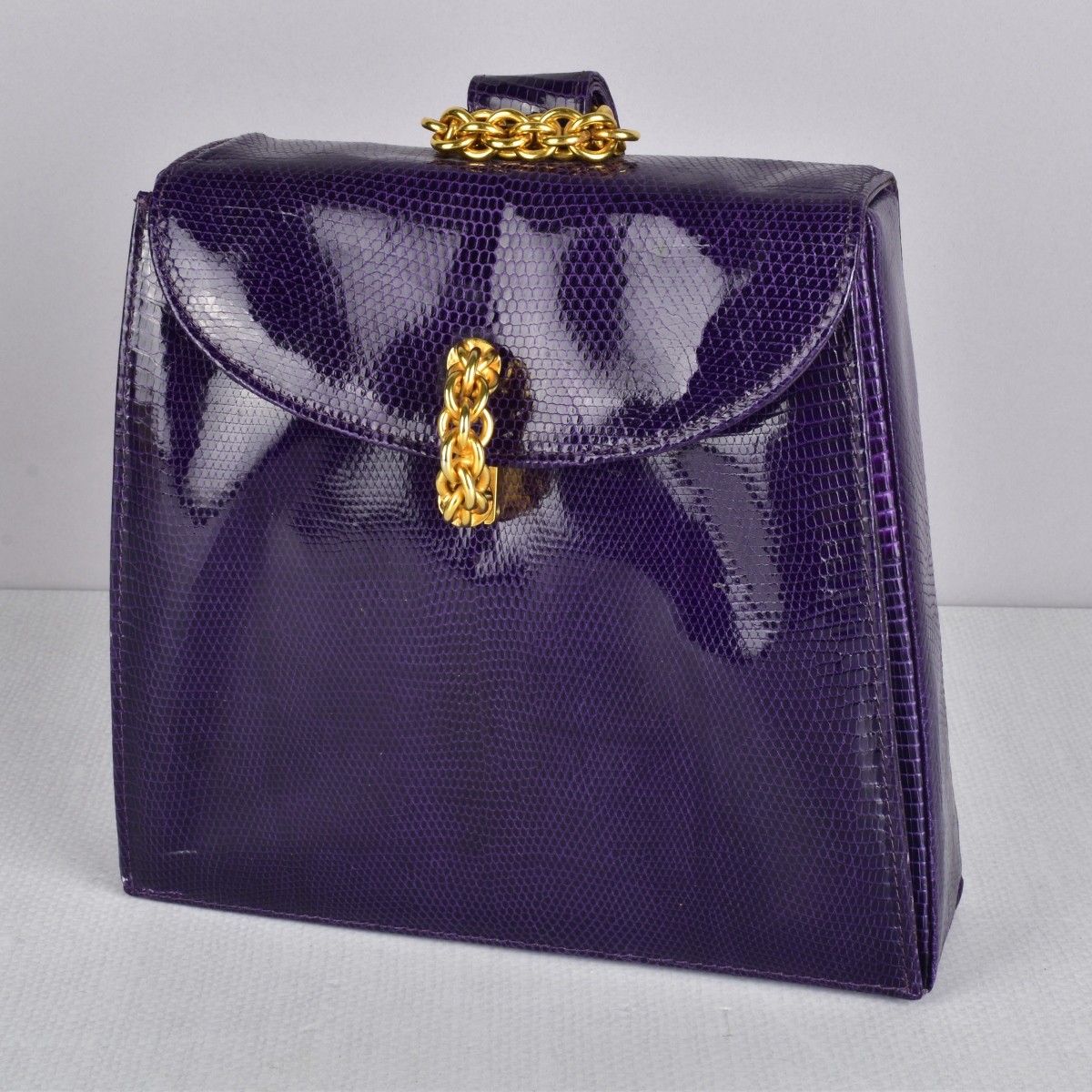 Paloma Picasso Purple Lizard Purse