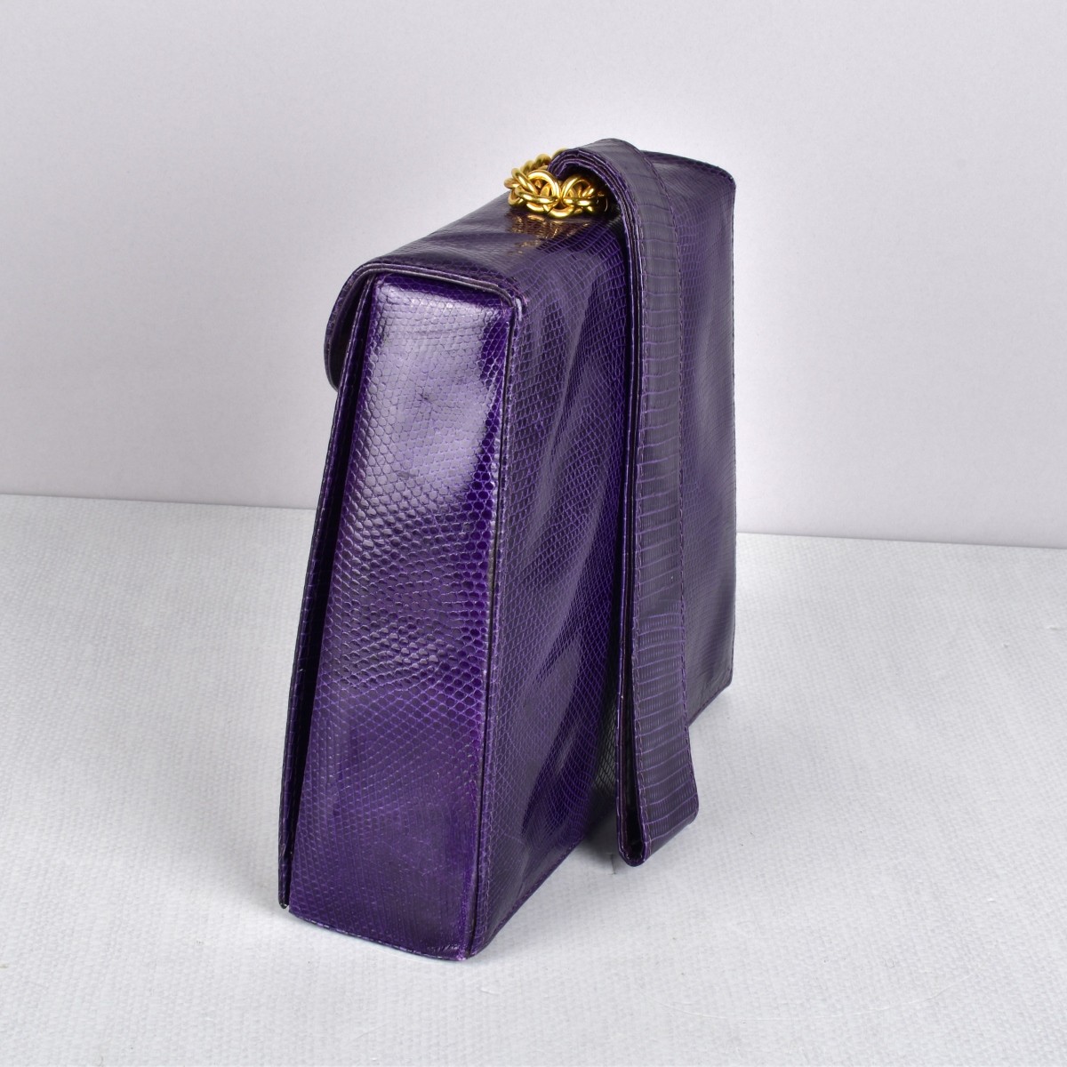 Paloma Picasso Purple Lizard Purse
