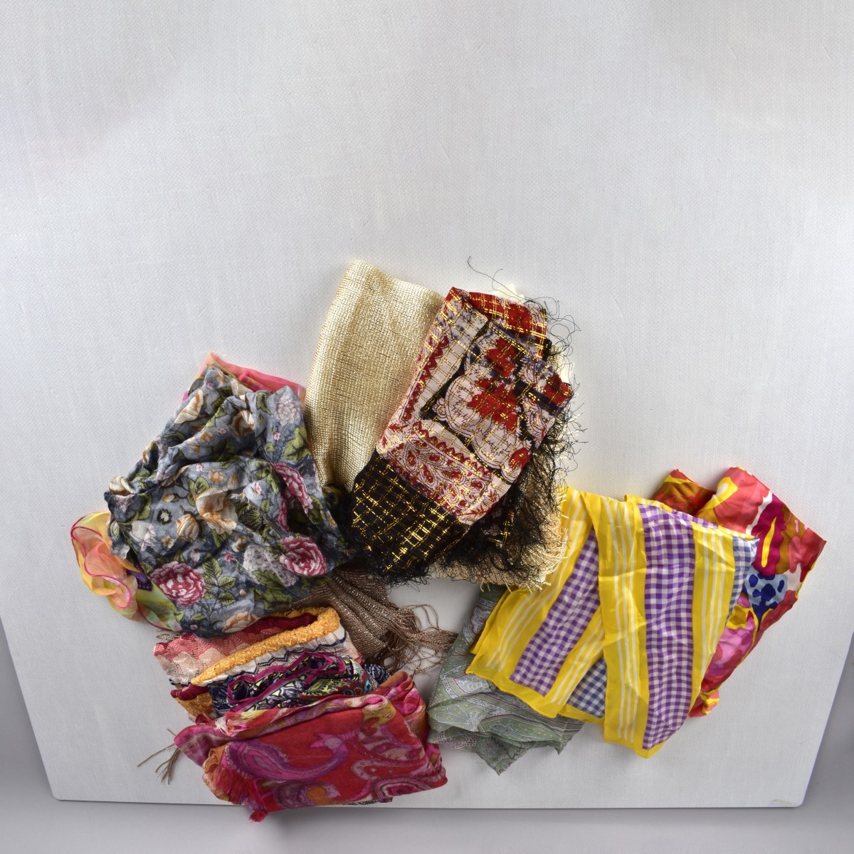 Twelve Designer Scarves