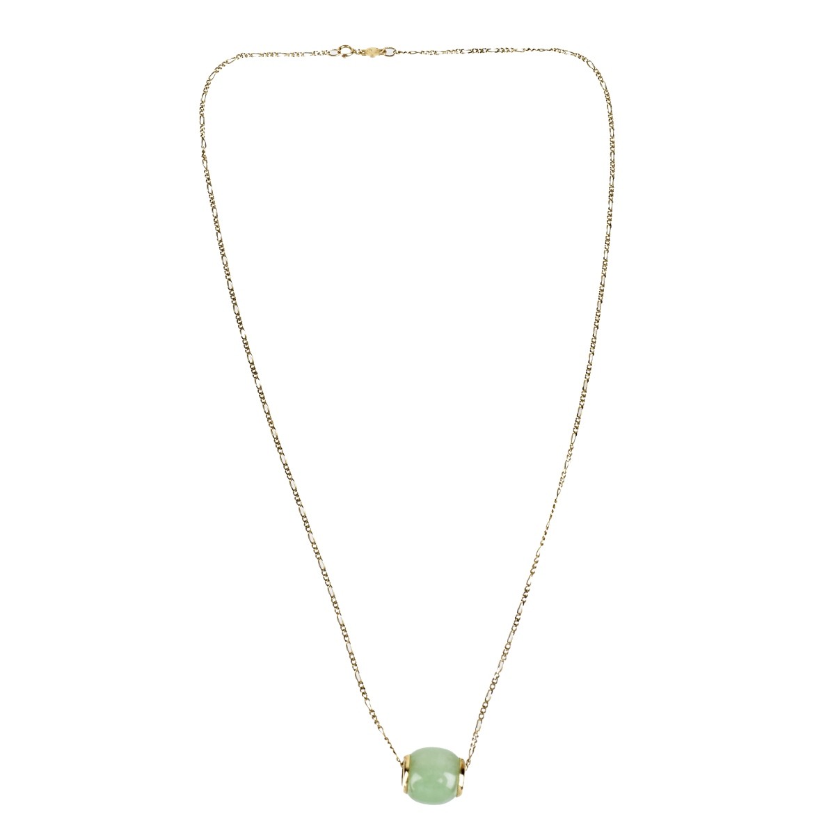 Jade and 14K Necklace