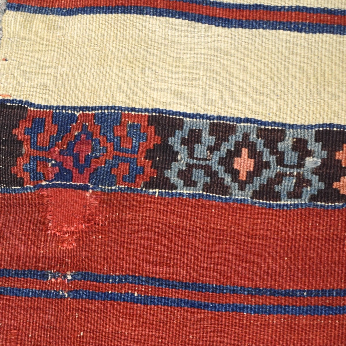 Semi-Antique Persian Kilim Wool Rug