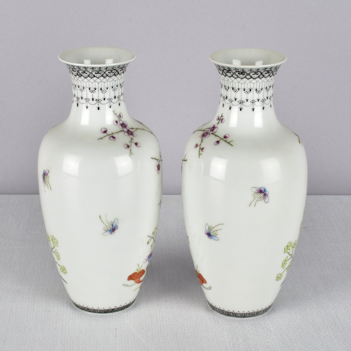 Chinese Egg Shell Porcelain Vases