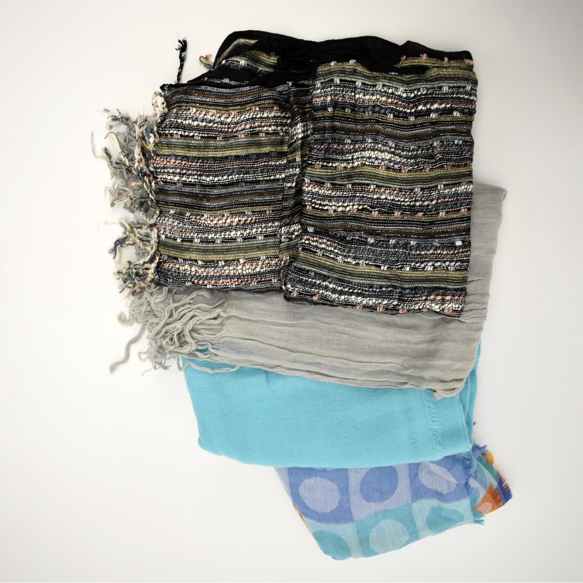 Fourteen Designer Scarves