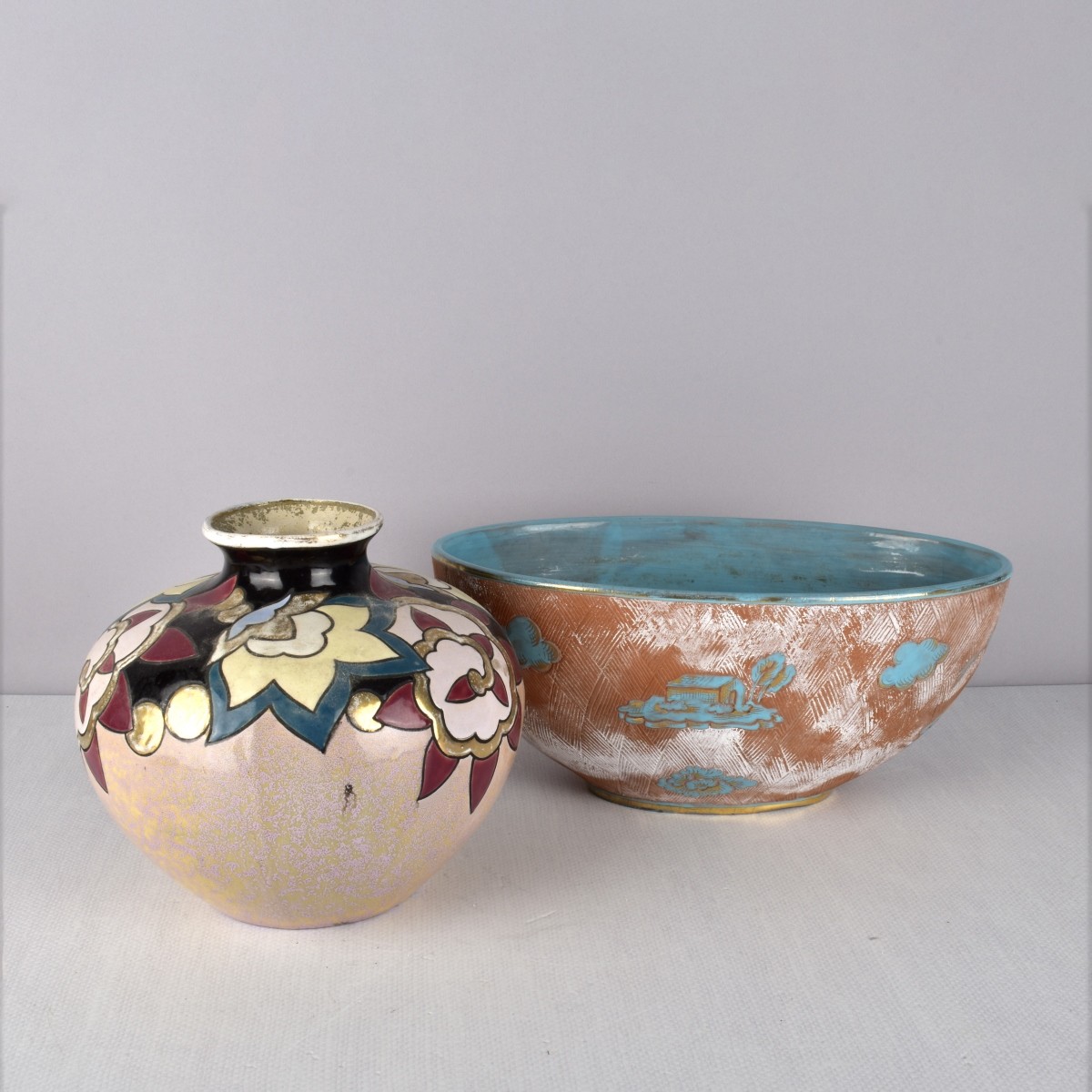 Art Nouveau Stoneware Pieces