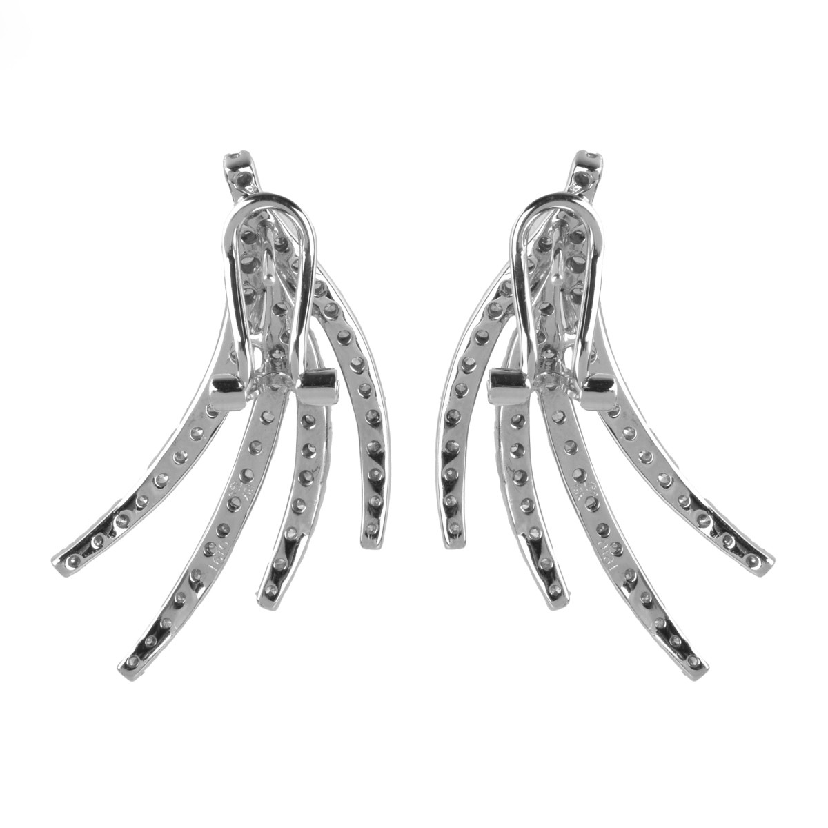 Diamond and 18K Earrings