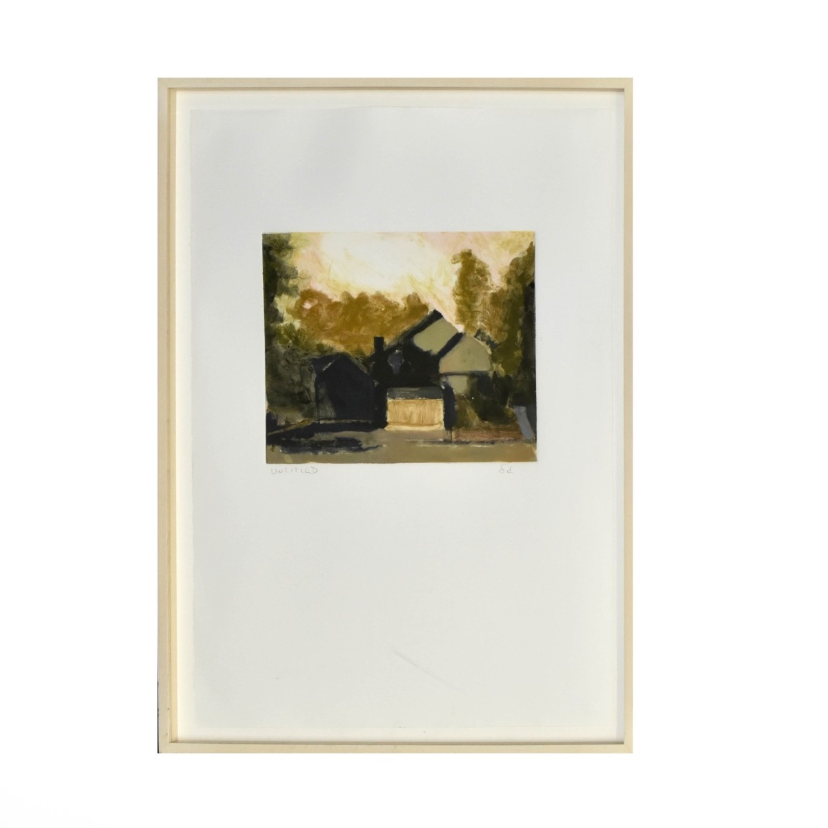 Farm House Lithograph