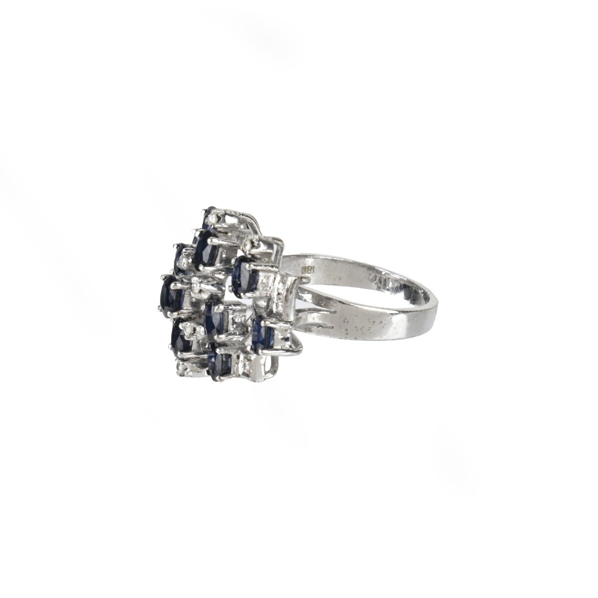 Sapphire, Diamond and 18K Ring