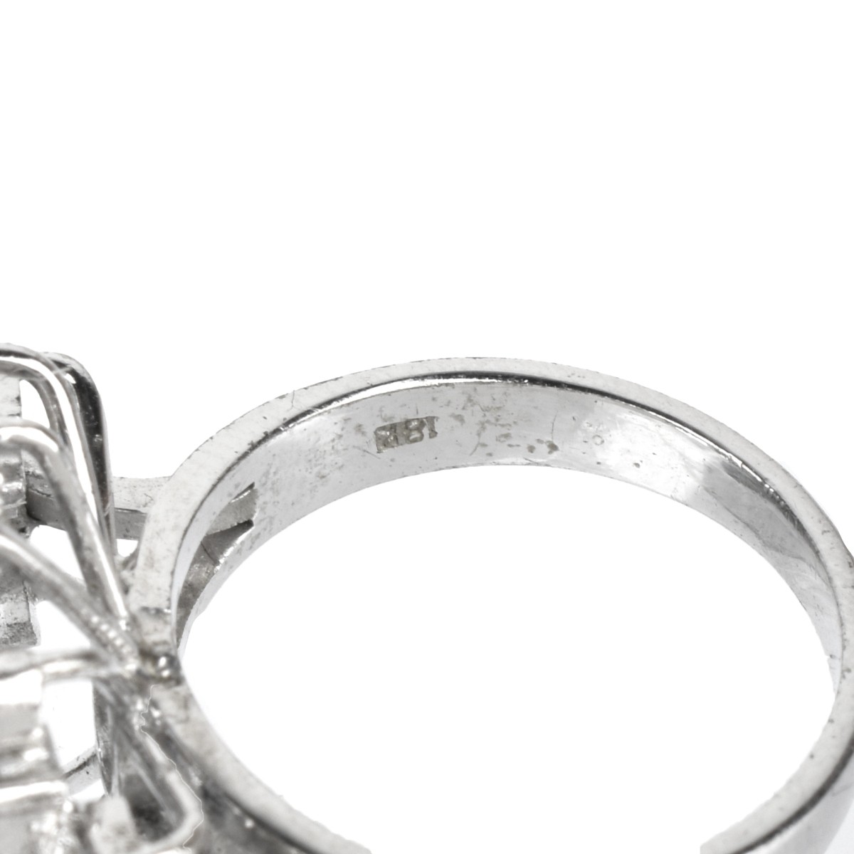 Sapphire, Diamond and 18K Ring