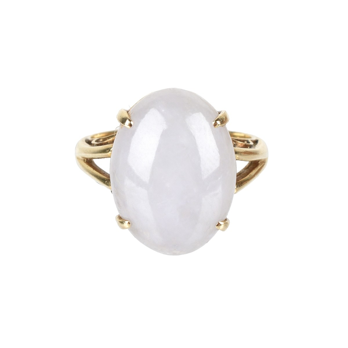 Jade and 14K Ring