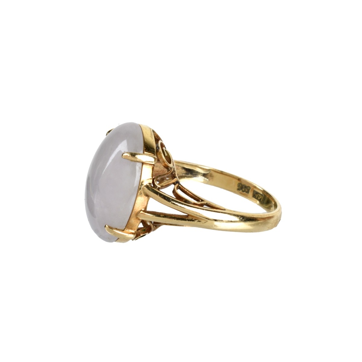 Jade and 14K Ring
