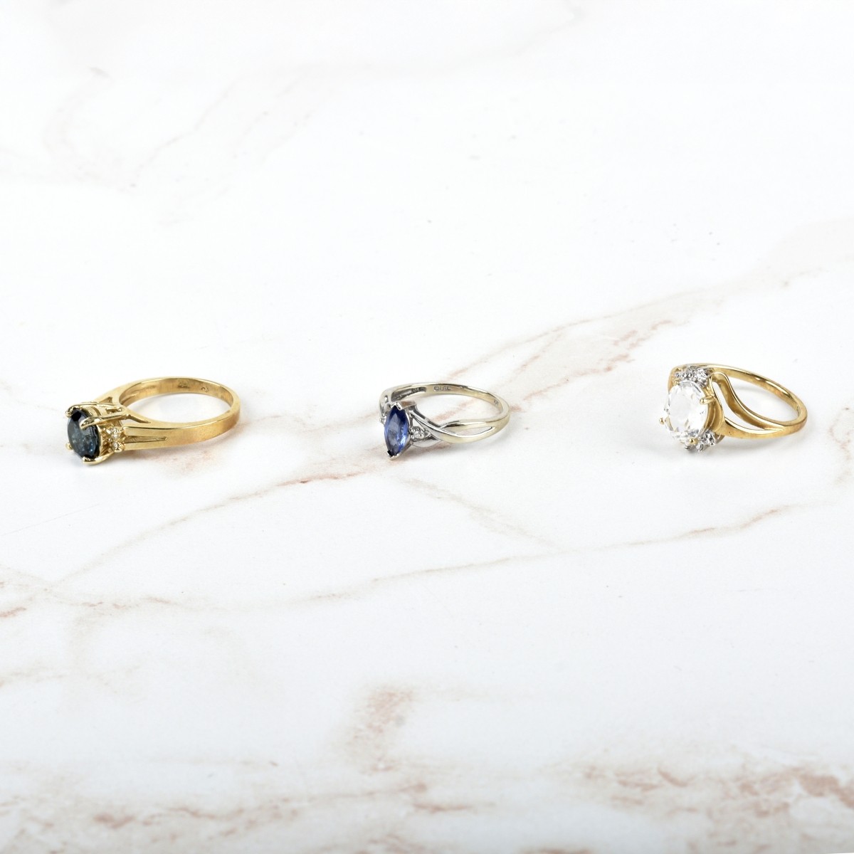 Gemstone and 10K Rings
