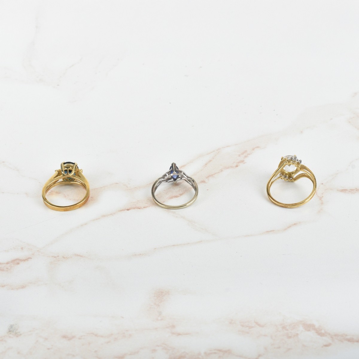 Gemstone and 10K Rings