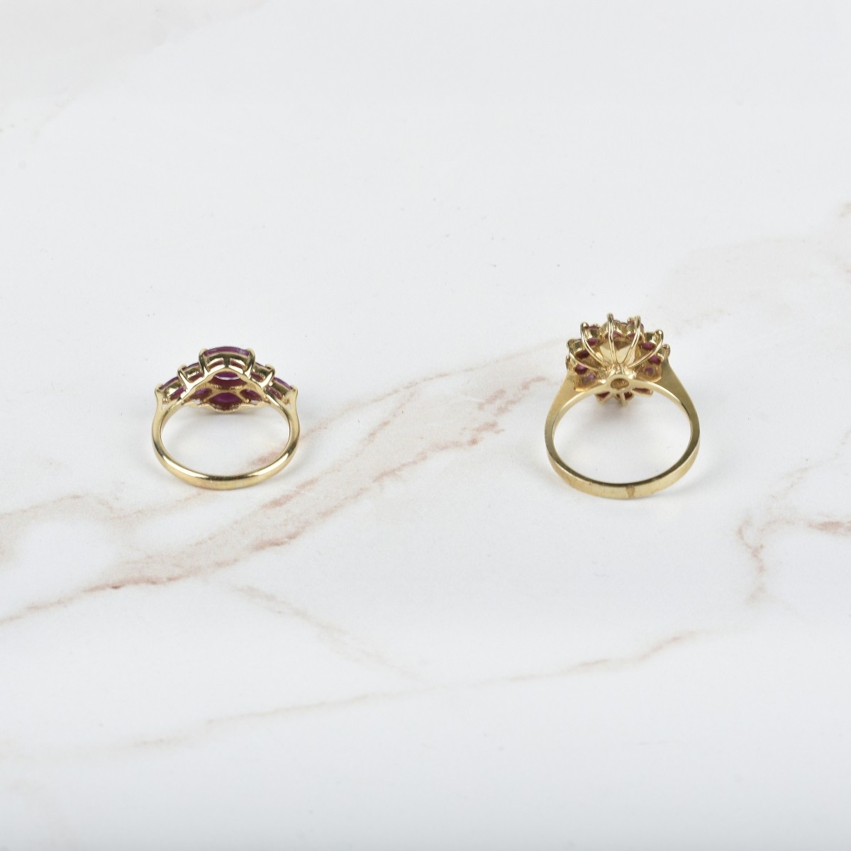Gemstone and 10K Rings