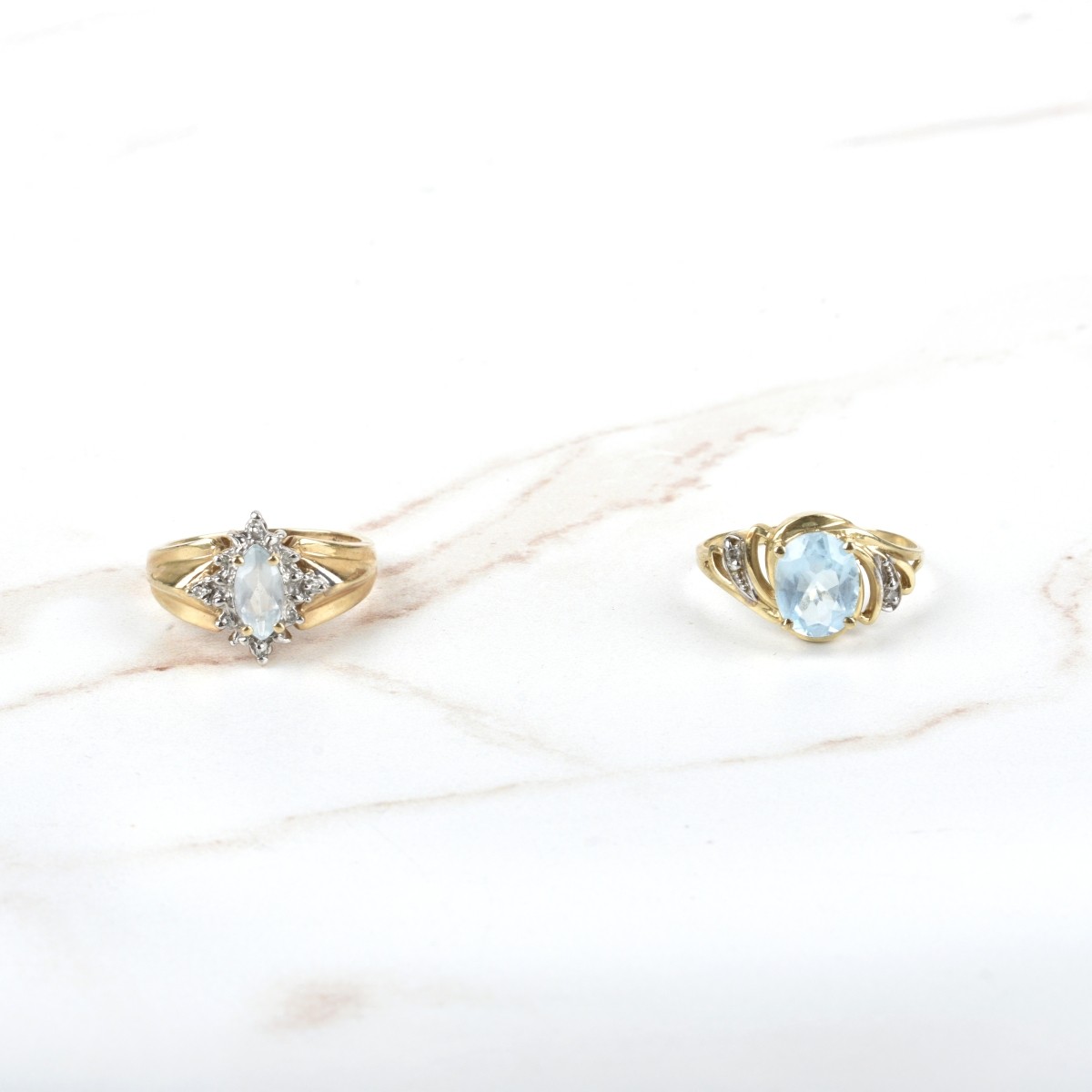 Gemstone and 10K Rings