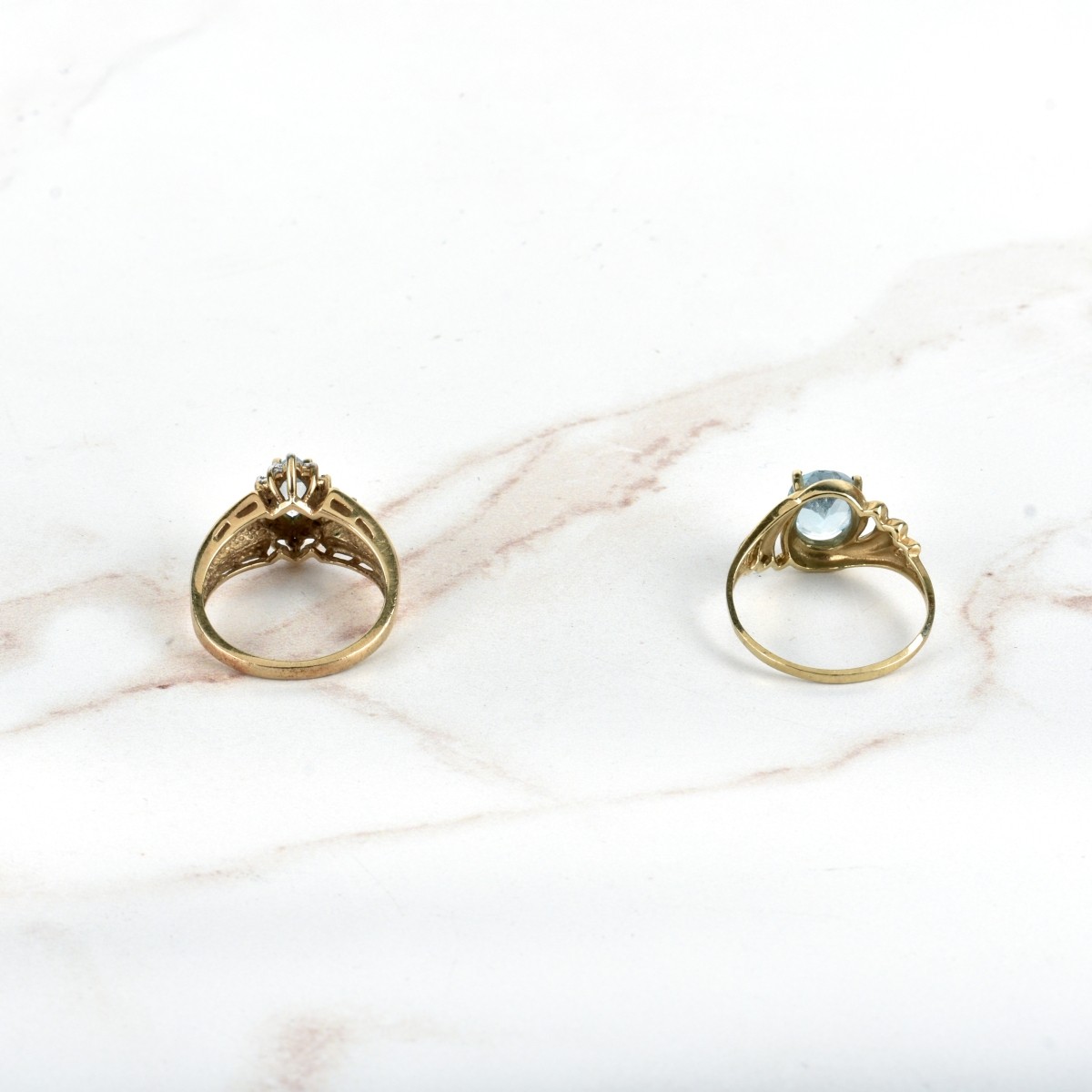 Gemstone and 10K Rings