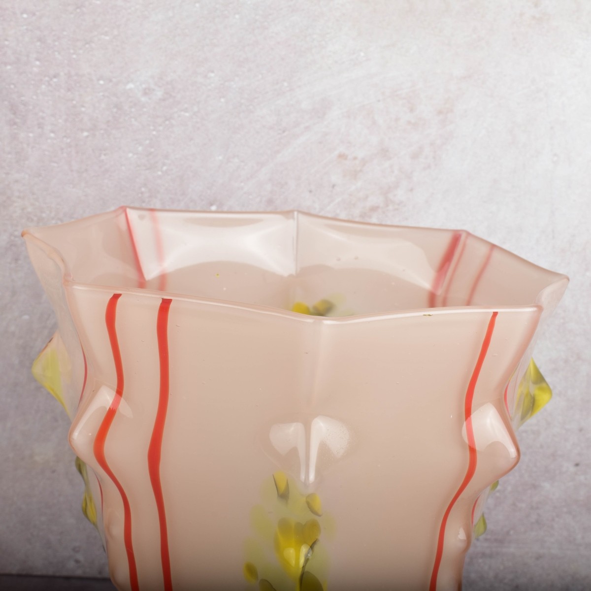 Art Deco Kralik Knuckle Glass Vase