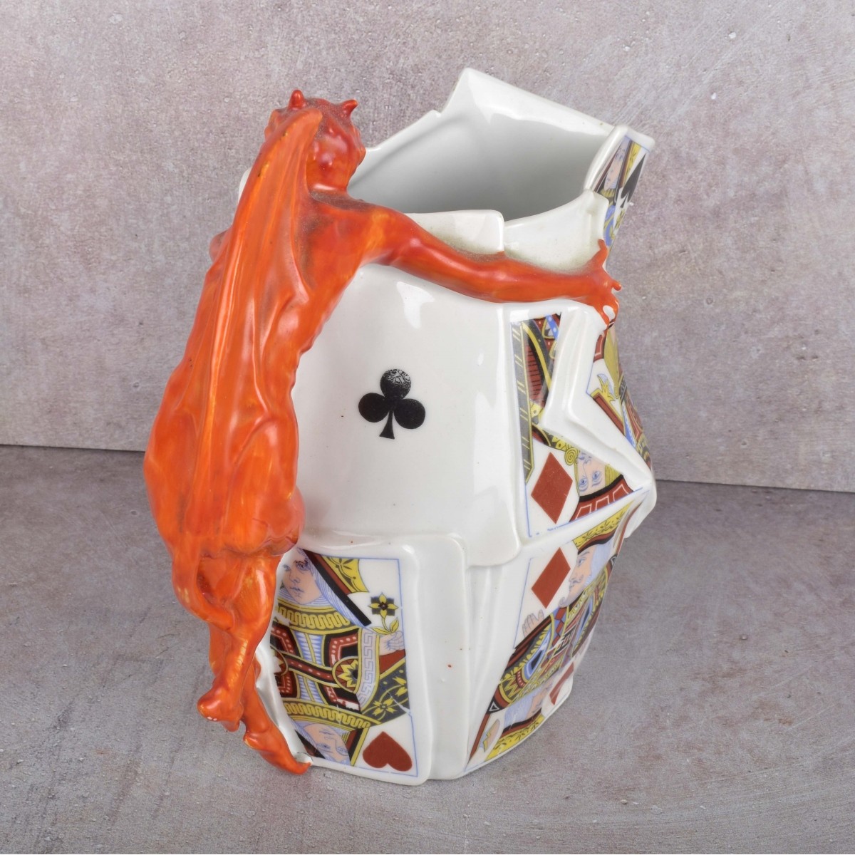 Royal Bayreuth "Devil & Cards" Porcelain