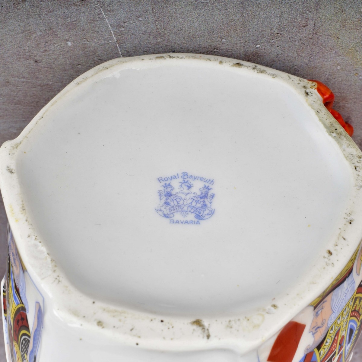 Royal Bayreuth "Devil & Cards" Porcelain