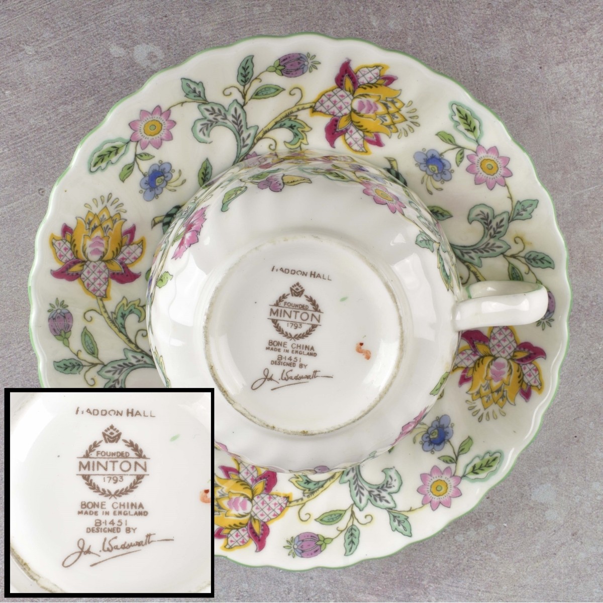 Minton "Haddon Hall" English Bone China