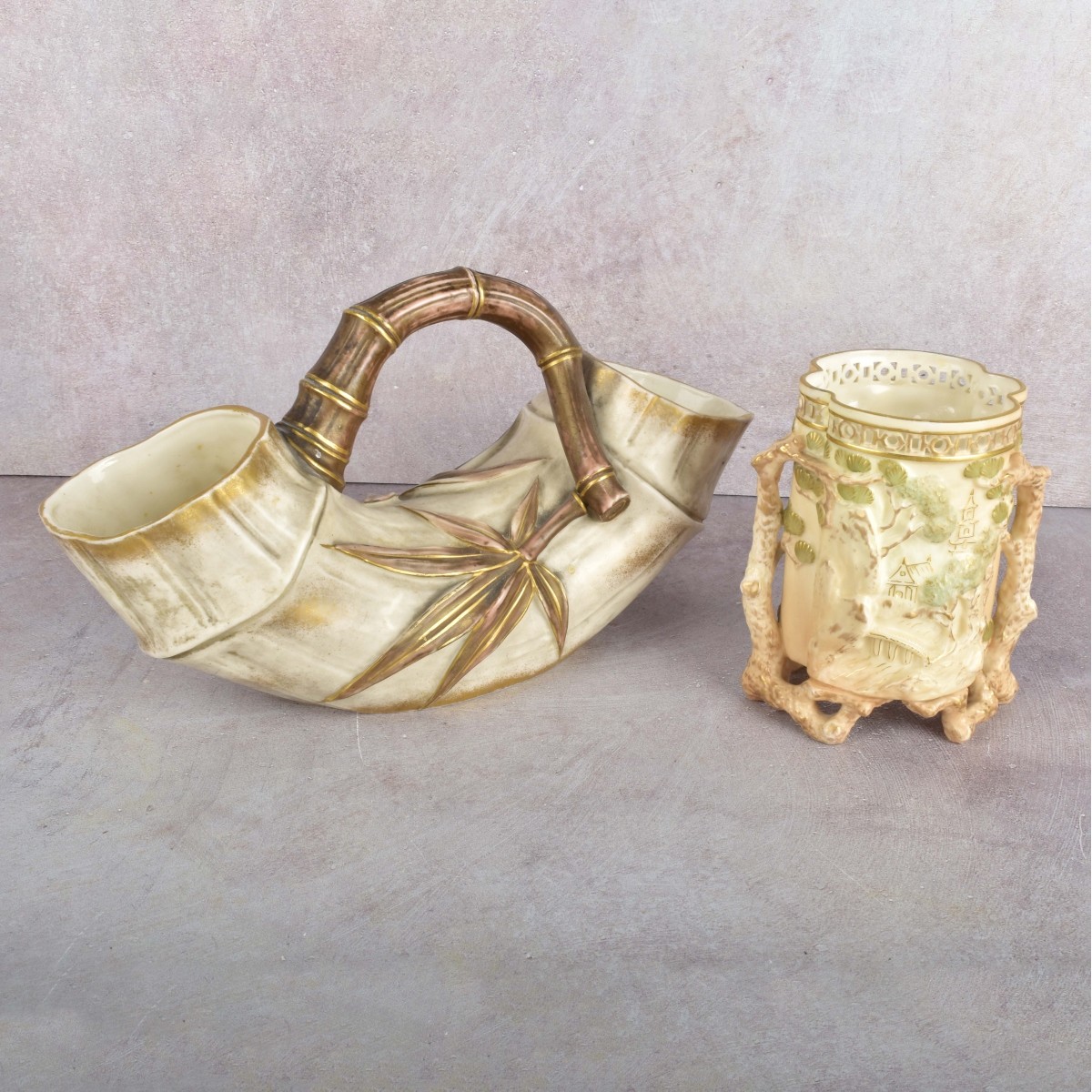 Antique Royal Worcester Porcelain Pieces
