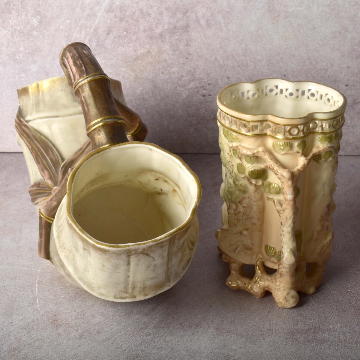 Antique Royal Worcester Porcelain Pieces