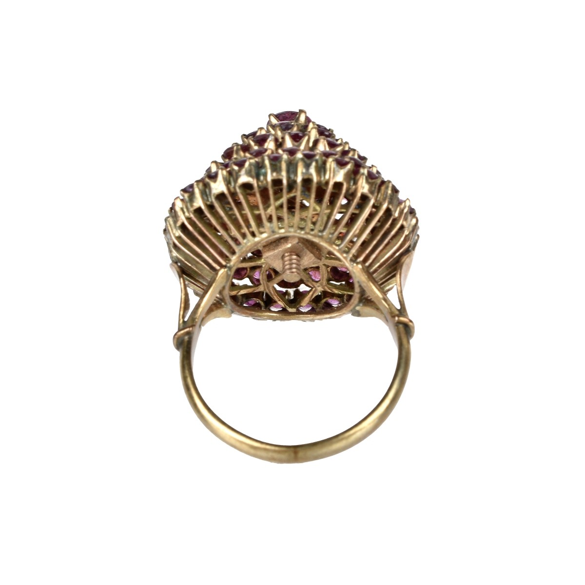 Ruby and 14K Dome Ring