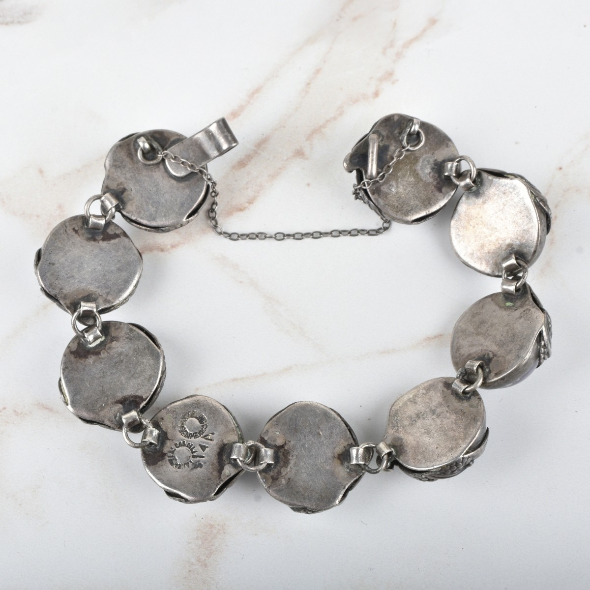 Amethyst and Silver Bracelet