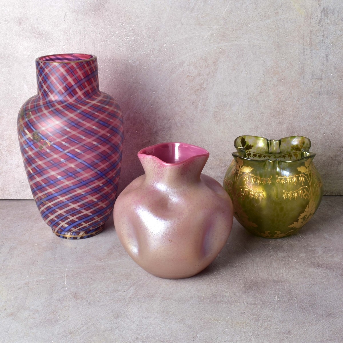 Collection of Vintage Art Glass Vases
