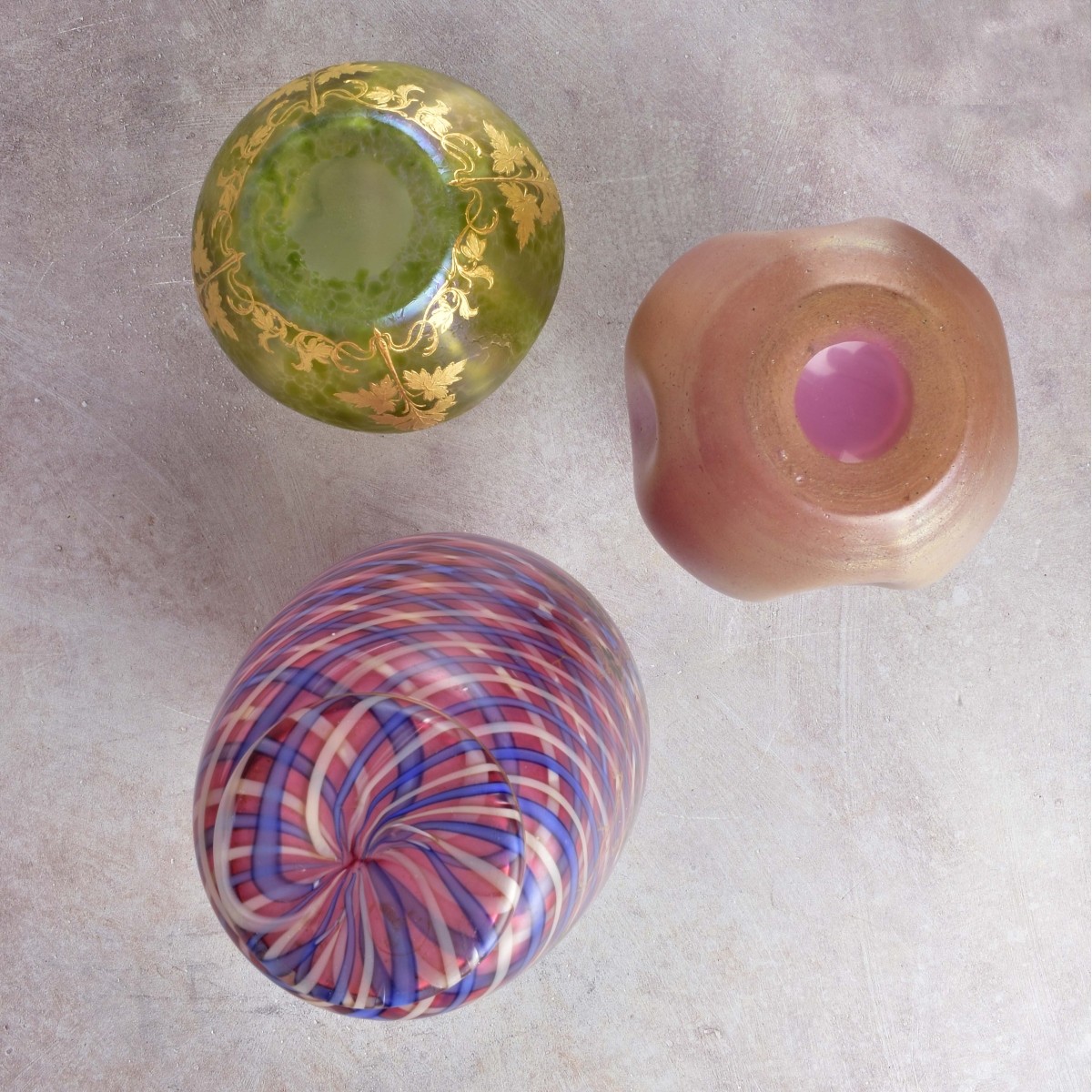 Collection of Vintage Art Glass Vases
