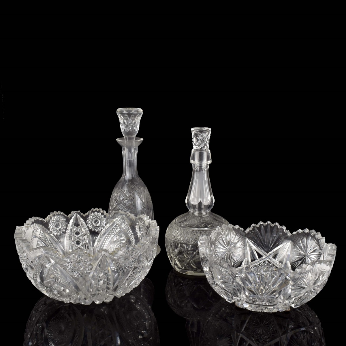 Vintage Assorted Crystal Glassware