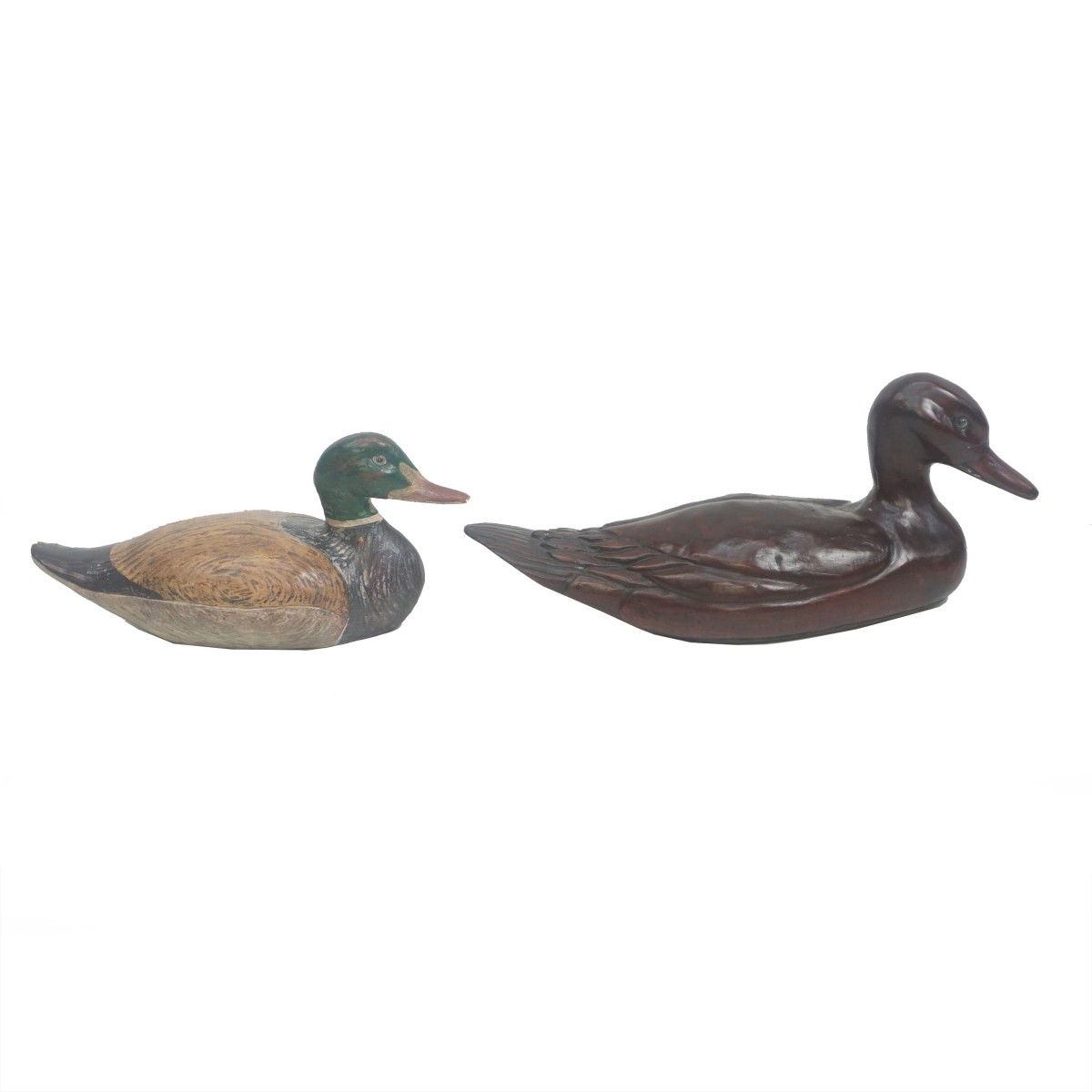 2 Duck Decoys 1 signed Rumsey