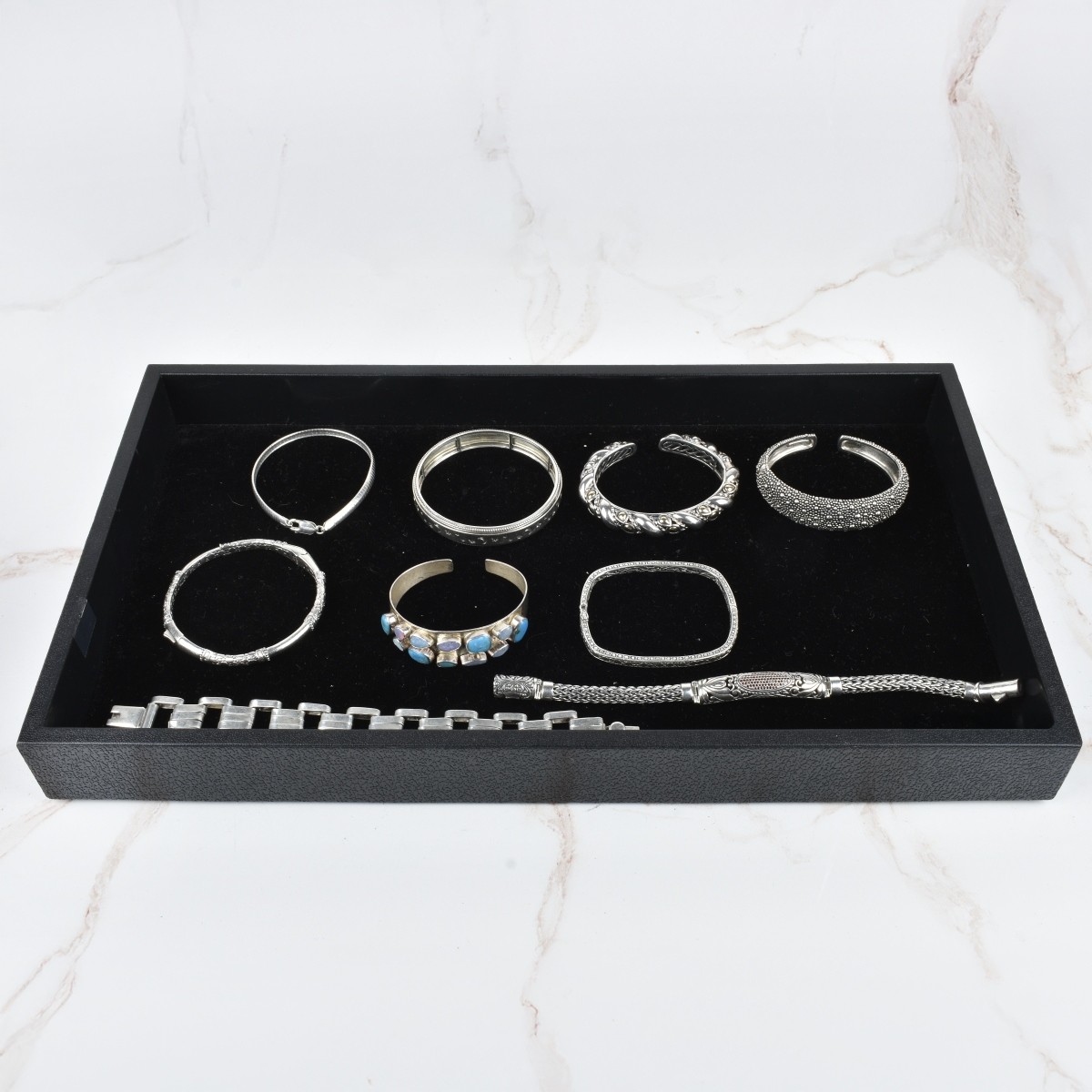 Collection of Vintage Sterling Silver Bracelets