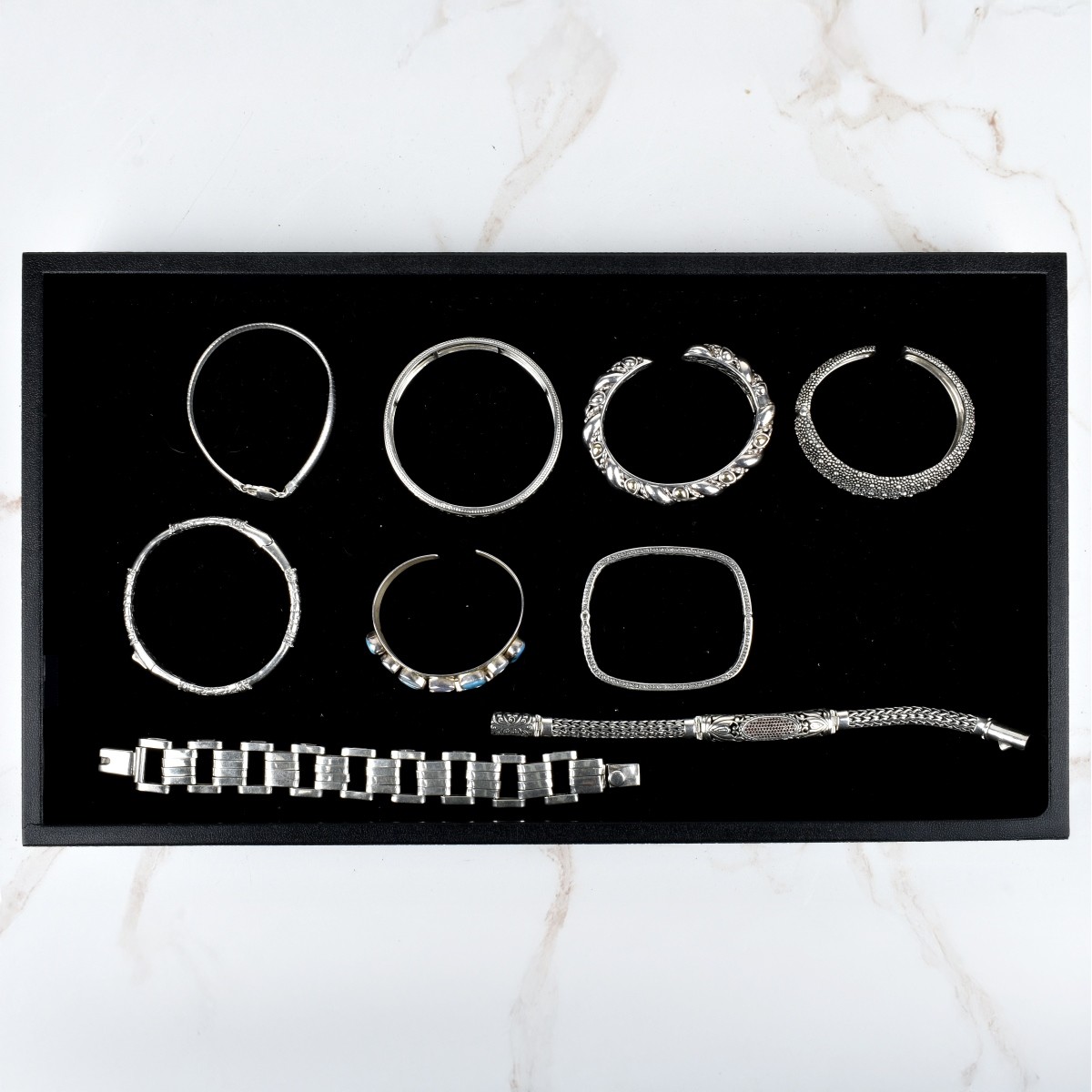 Collection of Vintage Sterling Silver Bracelets