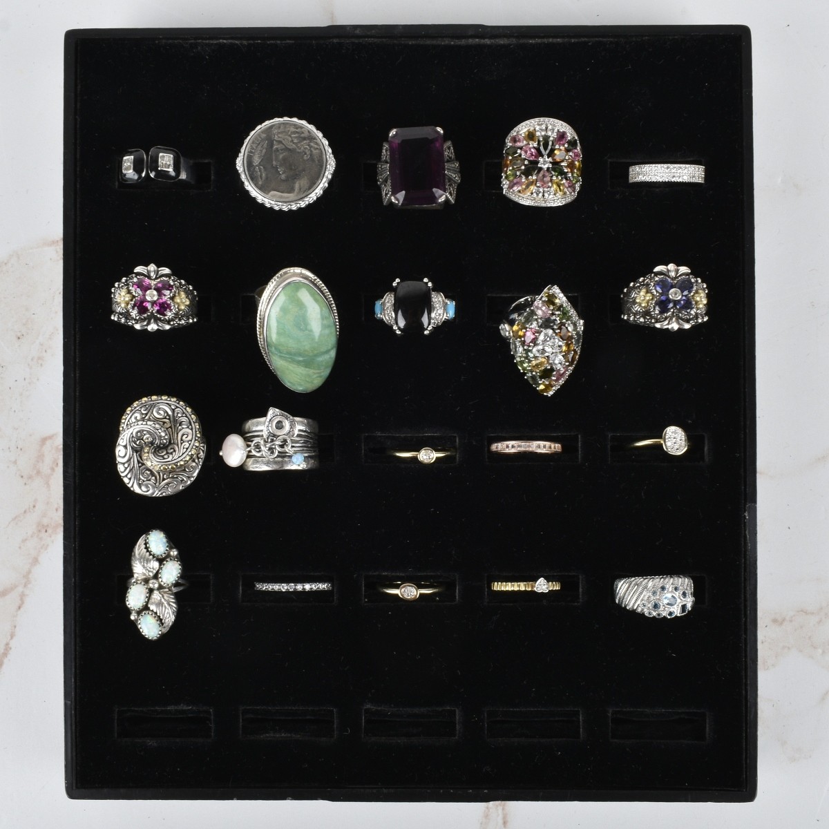 Collection of Vintage Sterling Silver Rings