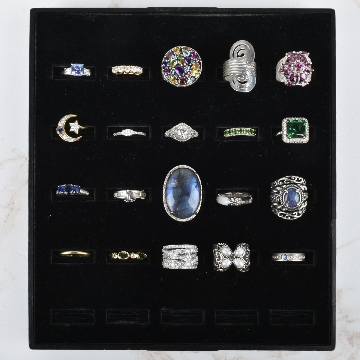 Collection of Vintage Sterling Silver Rings