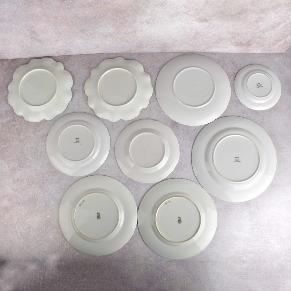 Vintage Hand Painted Cabinet Plates