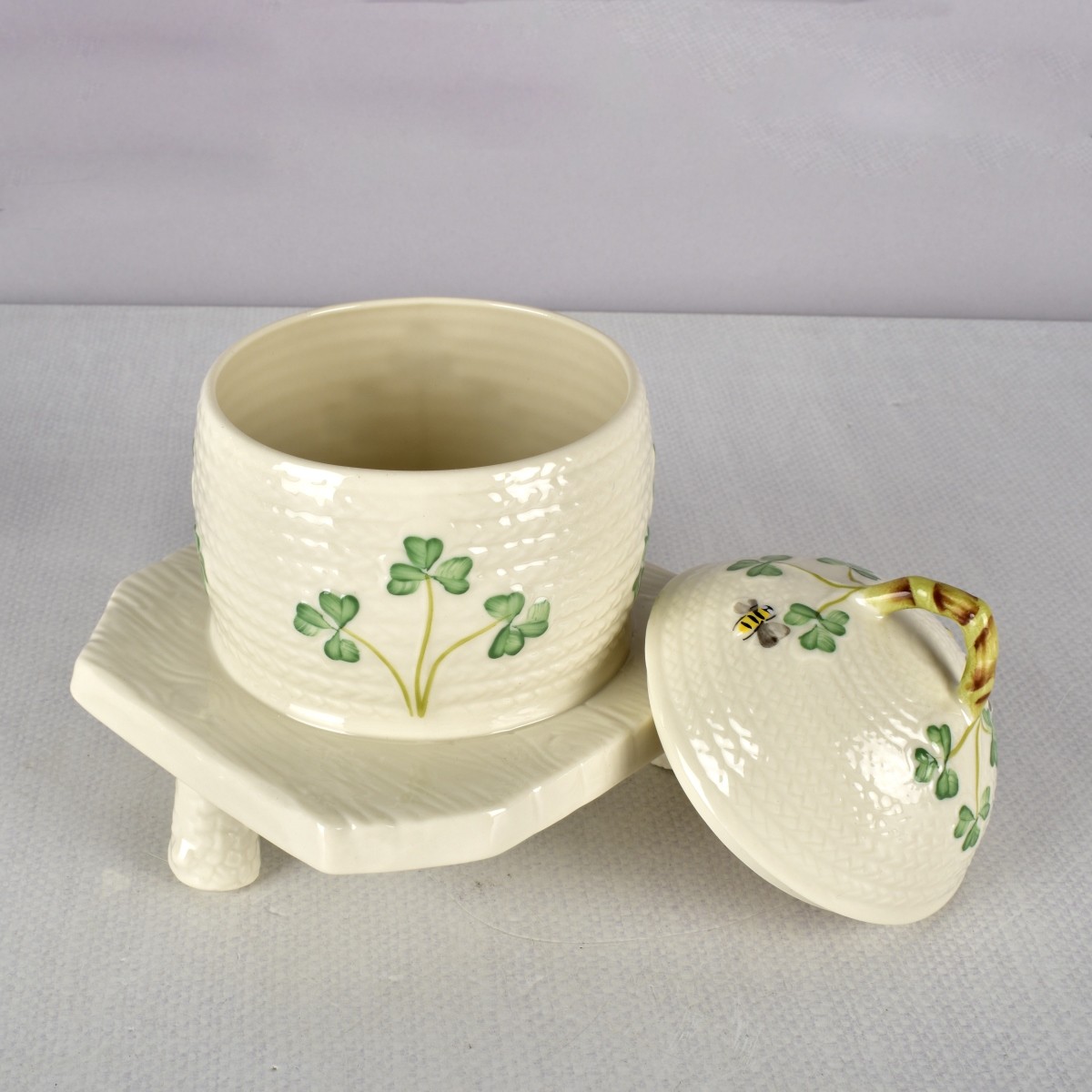 Four Pieces Belleek Porcelain China