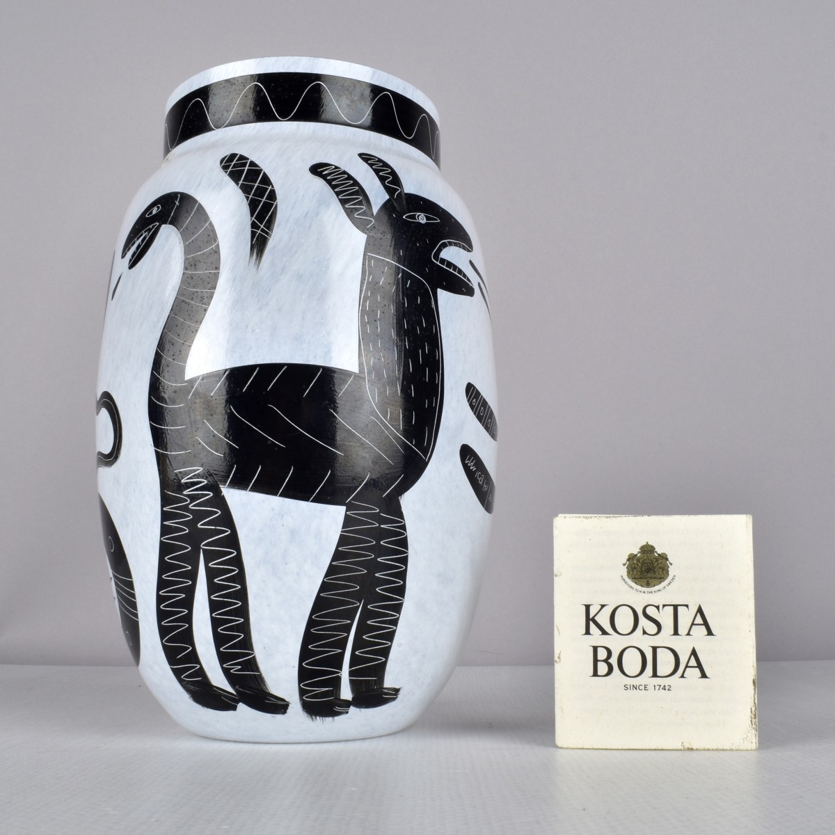 Kosta Boda Caramba Art Glass Vase