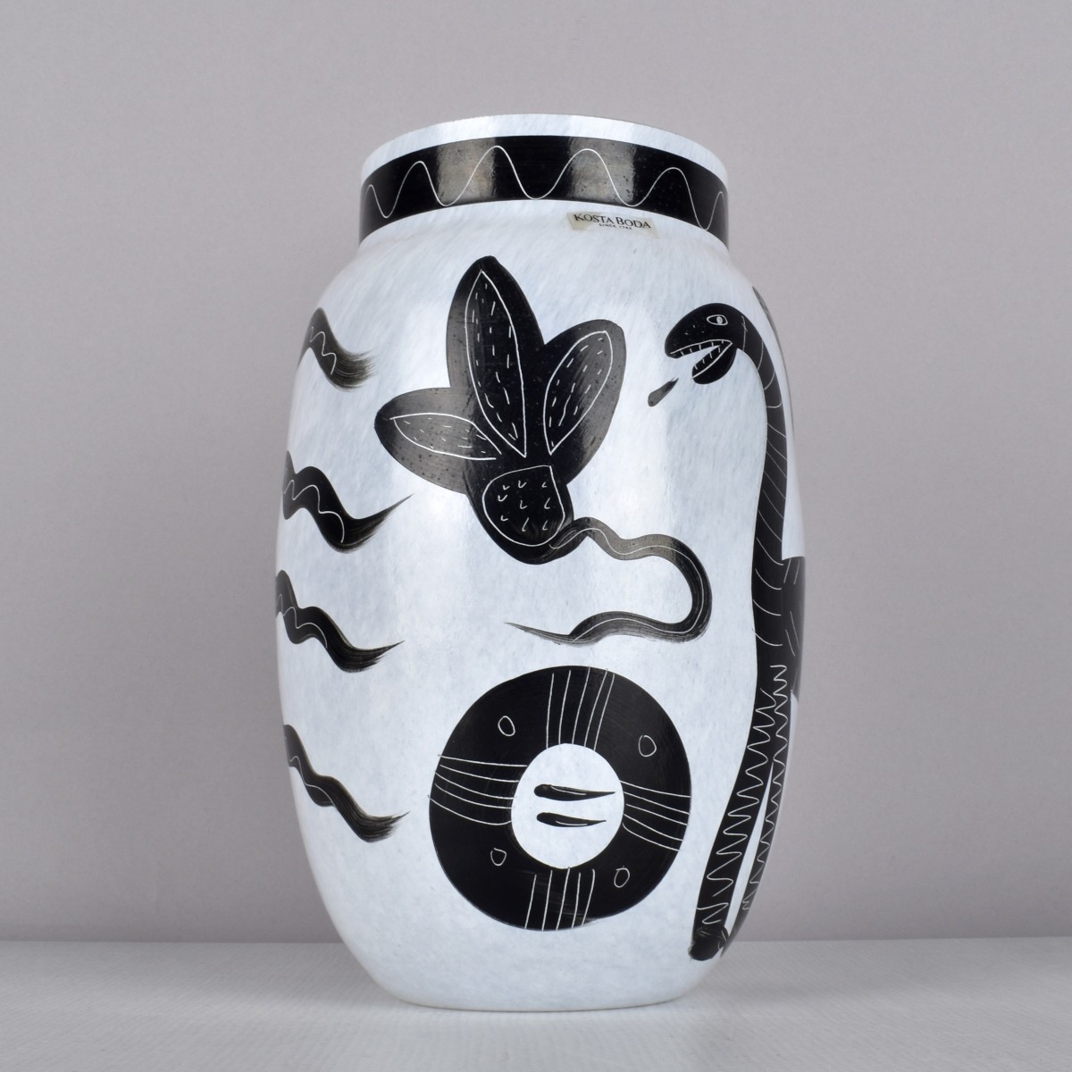Kosta Boda Caramba Art Glass Vase