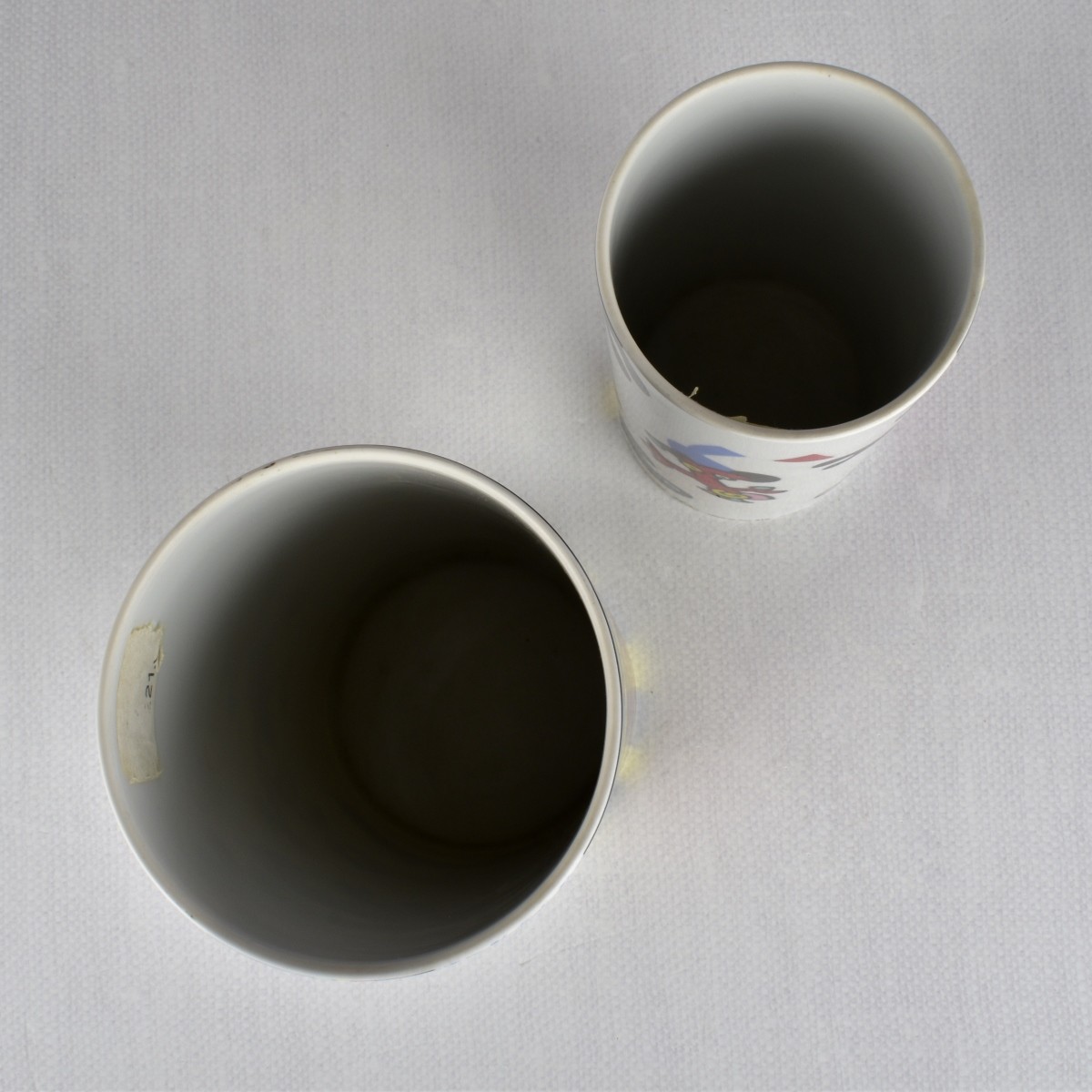 Two Rosenthal Abstract Omar Alt Vases