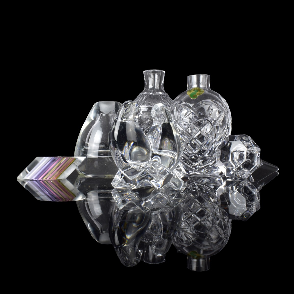 Collection of Modern Crystal Art Glass